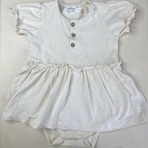Organic Cotton Baby Girl Skirted Bodysuit